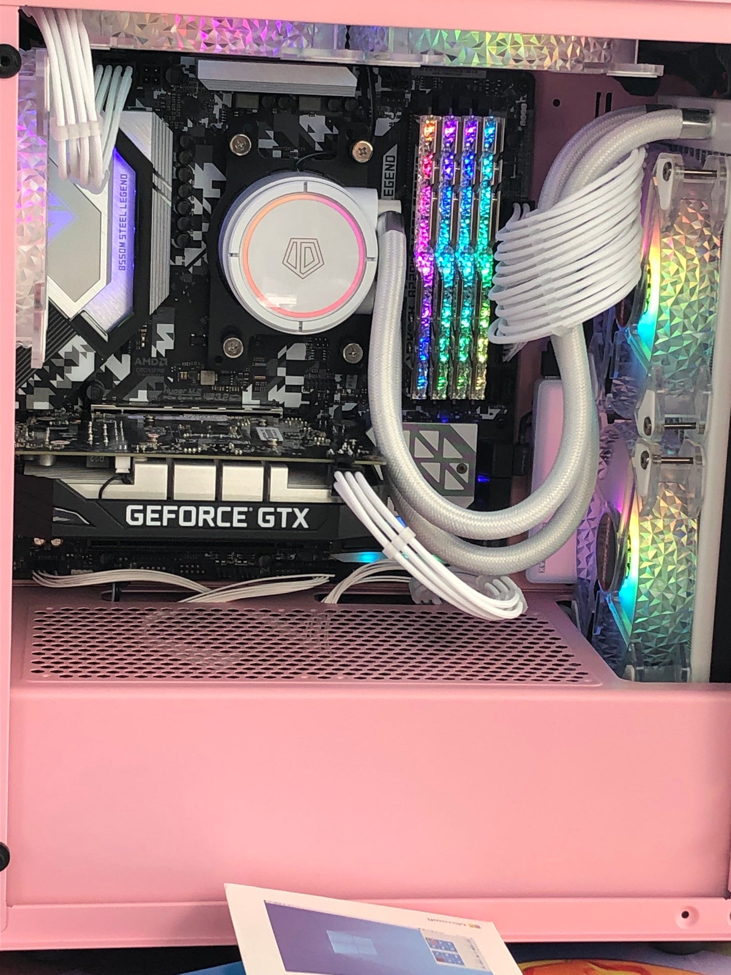 CUTE Panda OMG - The Panda Gaming Computer - Mint, Pink, Red, Black Color - Gaming PC