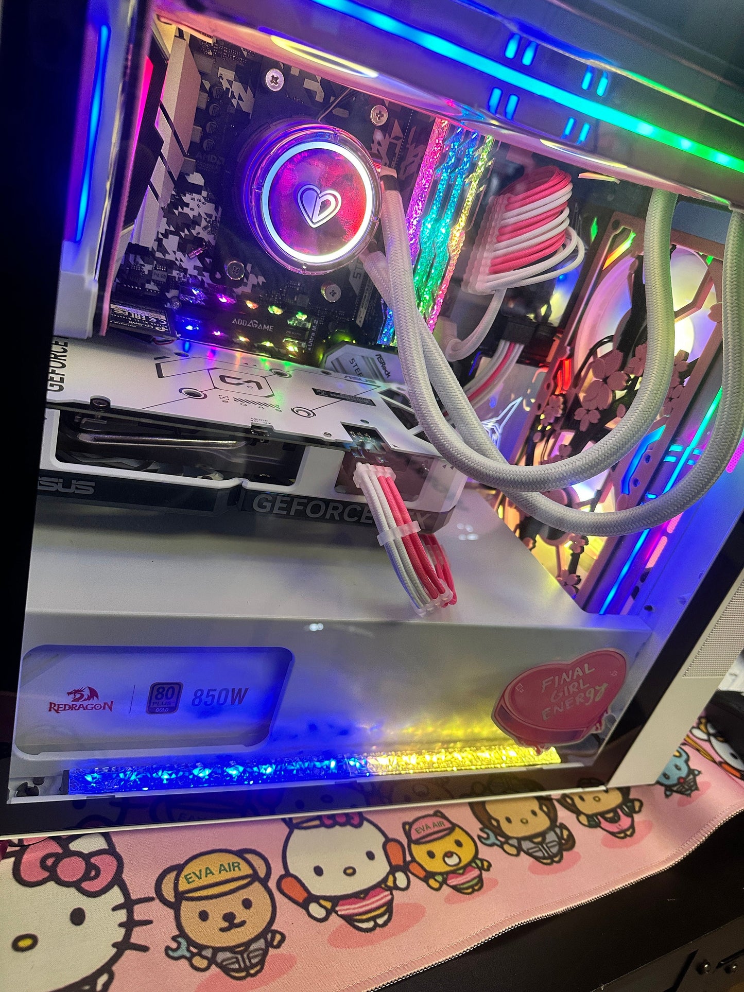 Original Evelynne ® in WHITE - The Pink Gaming Computer - Pink PC