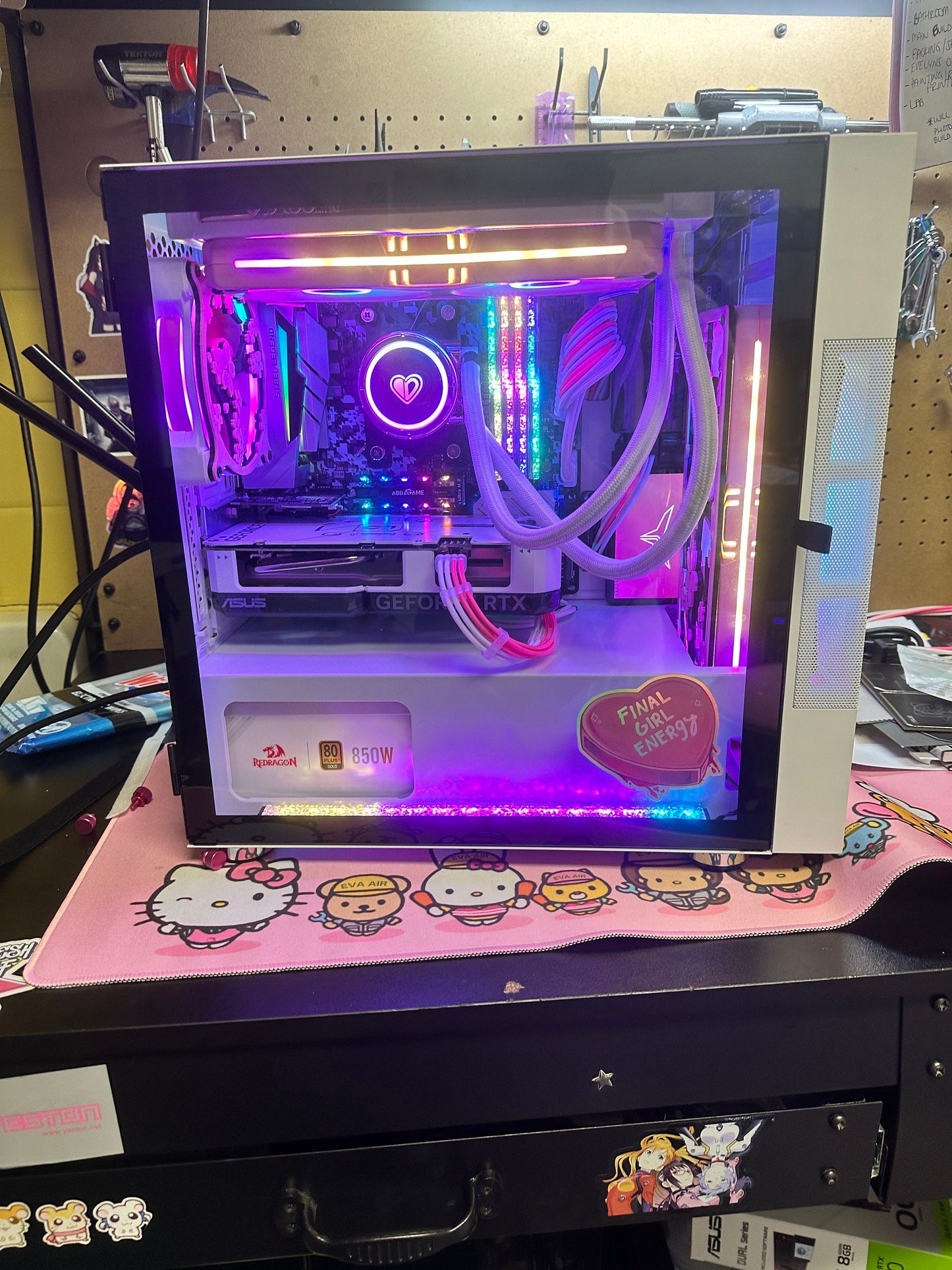 Original Evelynne ® in WHITE - The Pink Gaming Computer - Pink PC