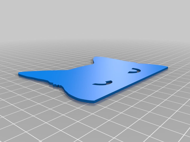 Angry Cat face or with paws - 3D printed in your color of choice. 3D Printed / Holiday Window Decoration