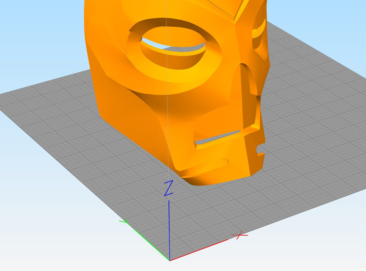 Mask or Helmet (Halloween / Dress Up or Cosplay) 3D Printing Service in PLA plastic - Custom Size & Color - Send us the STL -