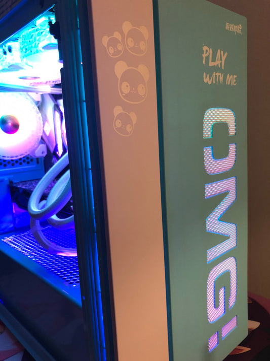 CUTE Panda OMG - The Panda Gaming Computer - Mint, Pink, Red, Black Color - Gaming PC