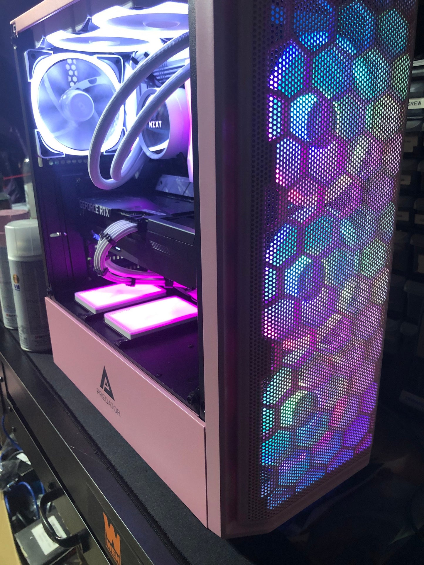 The Kendra - Pink & White Intel Gaming PC NZXT Custom Build PC for Gaming
