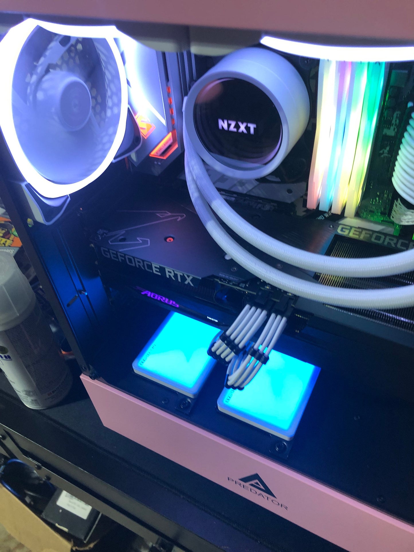 The Kendra - Pink & White Intel Gaming PC NZXT Custom Build PC for Gaming