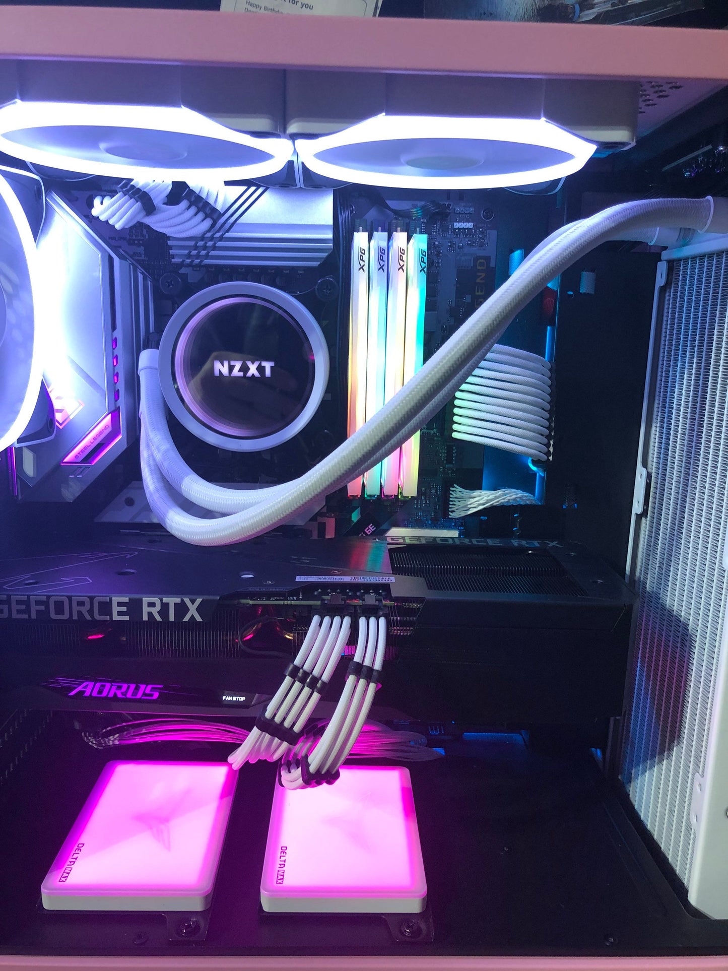 The Kendra - Pink & White Intel Gaming PC NZXT Custom Build PC for Gaming