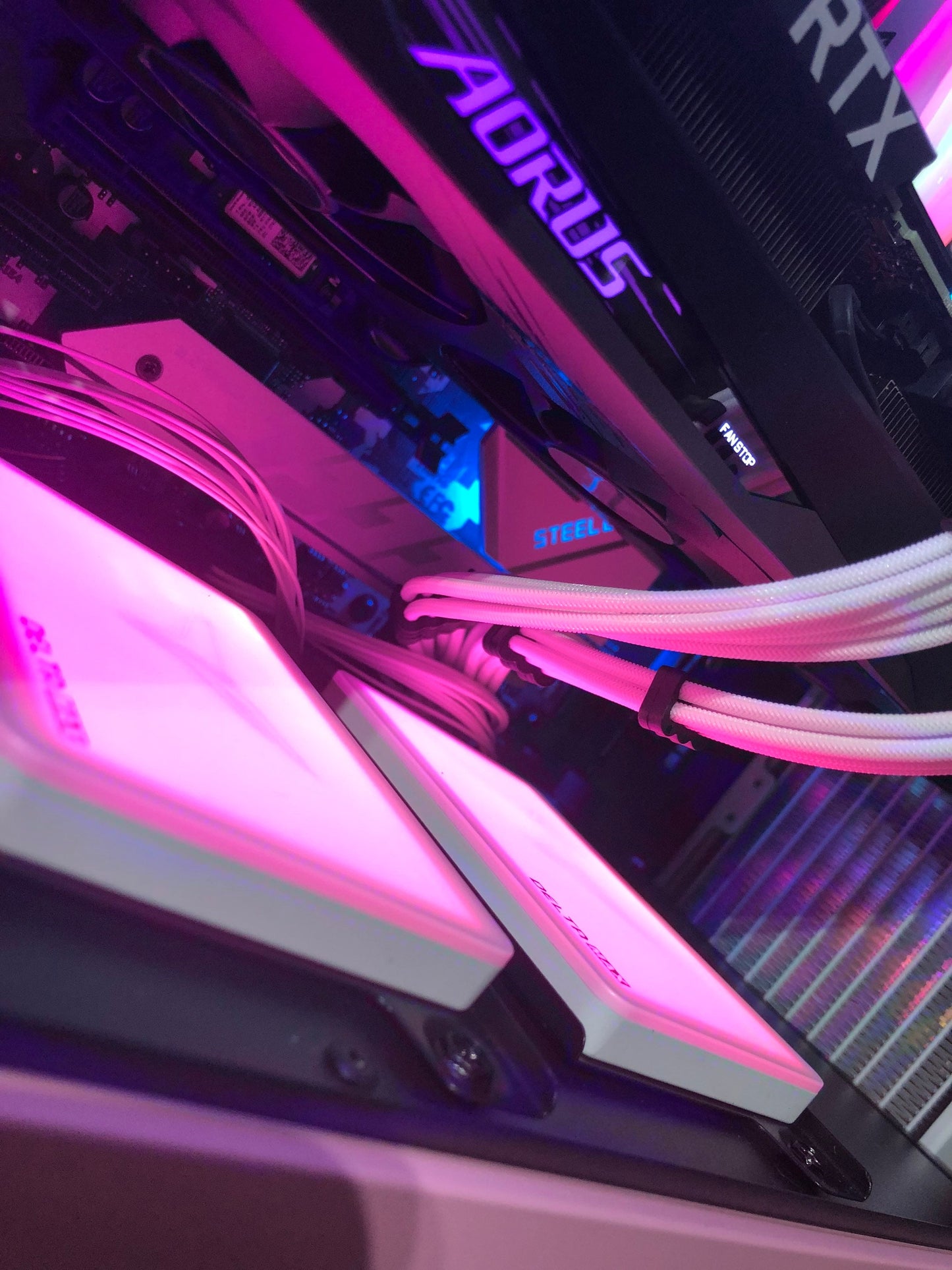 The Kendra - Pink & White Intel Gaming PC NZXT Custom Build PC for Gaming