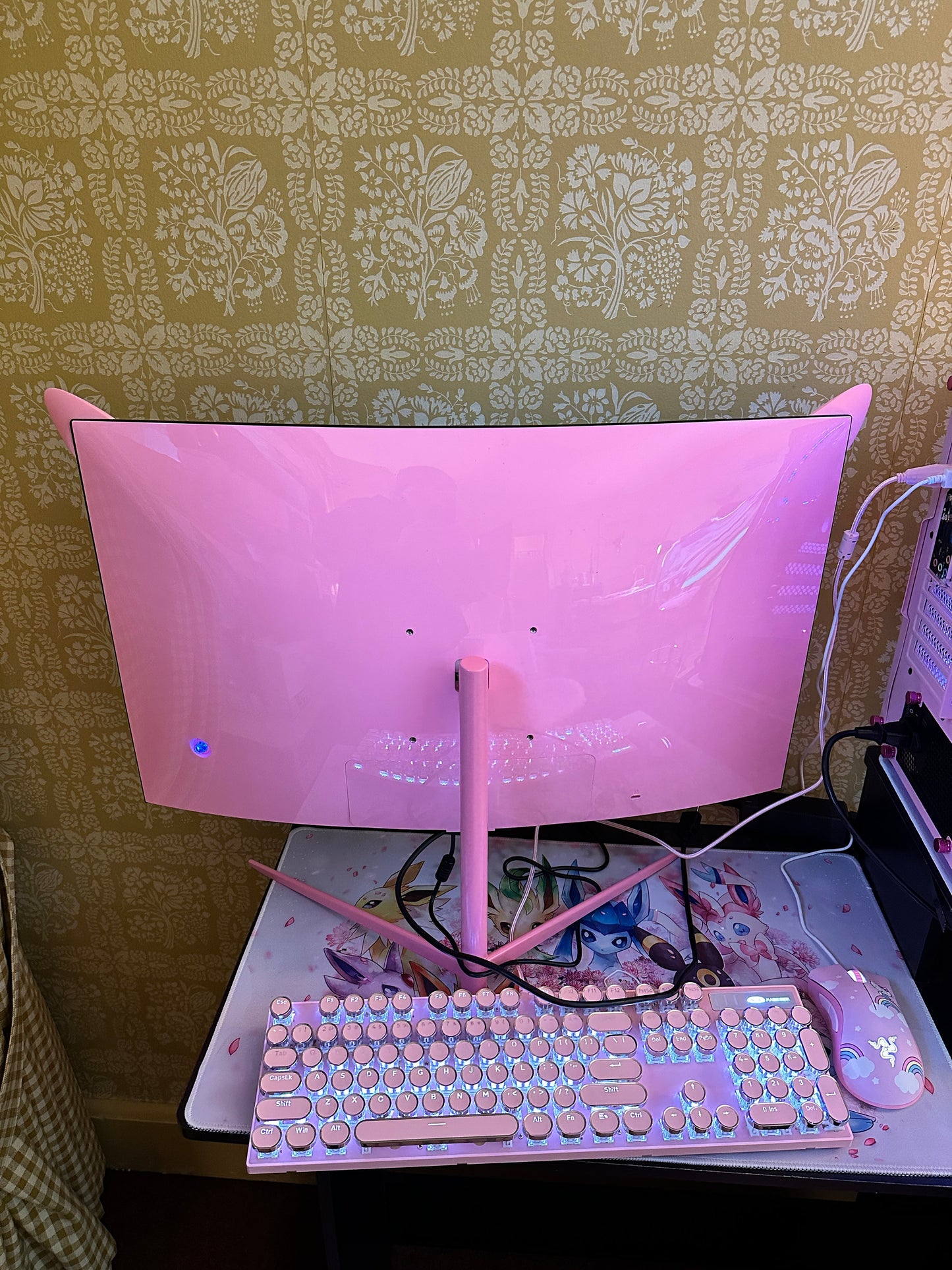 Pre Order Pink Computer Monitor With Cat Ears