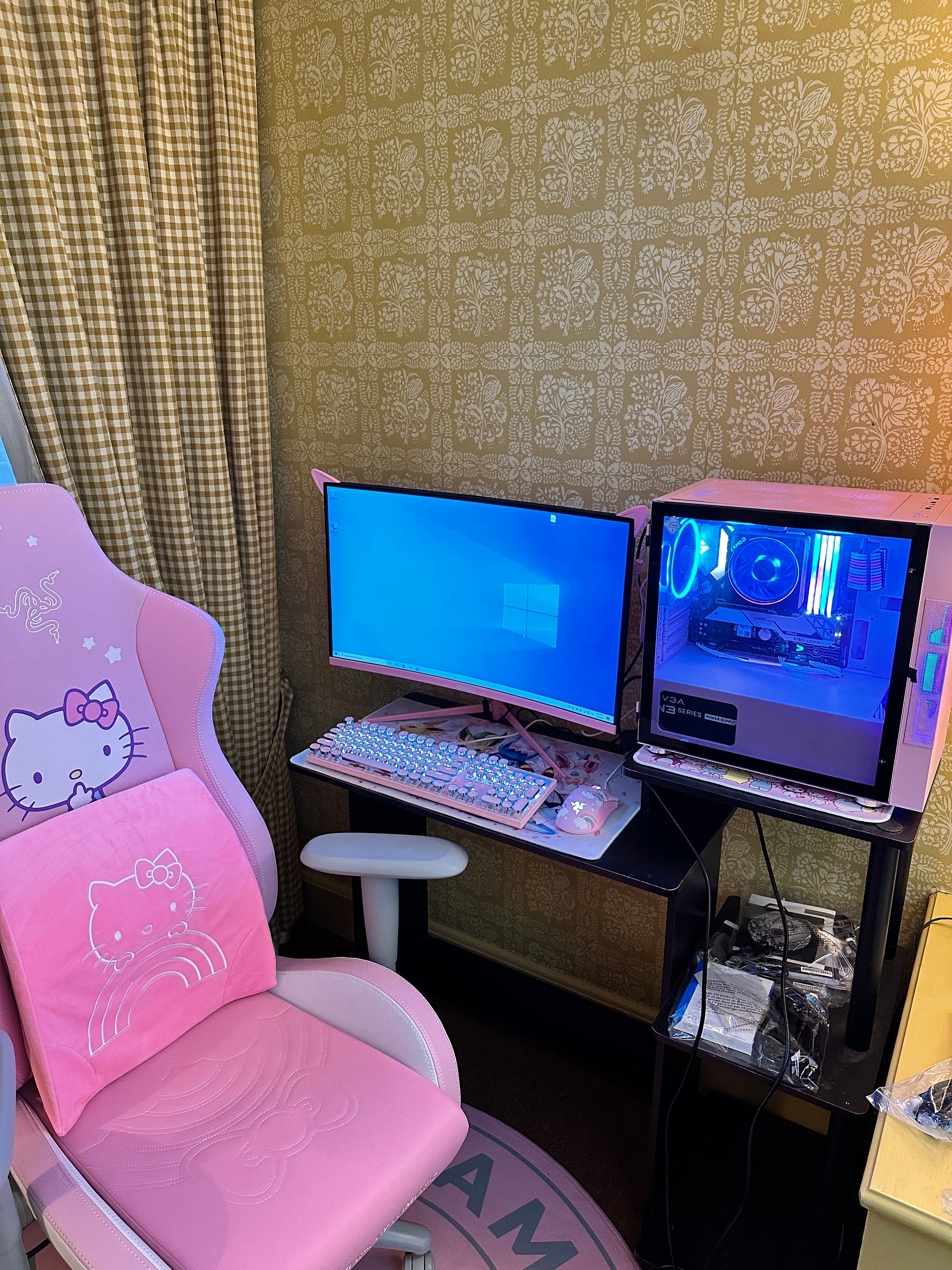 Pre Order Pink Computer Monitor With Cat Ears – Viridian Technology LLC