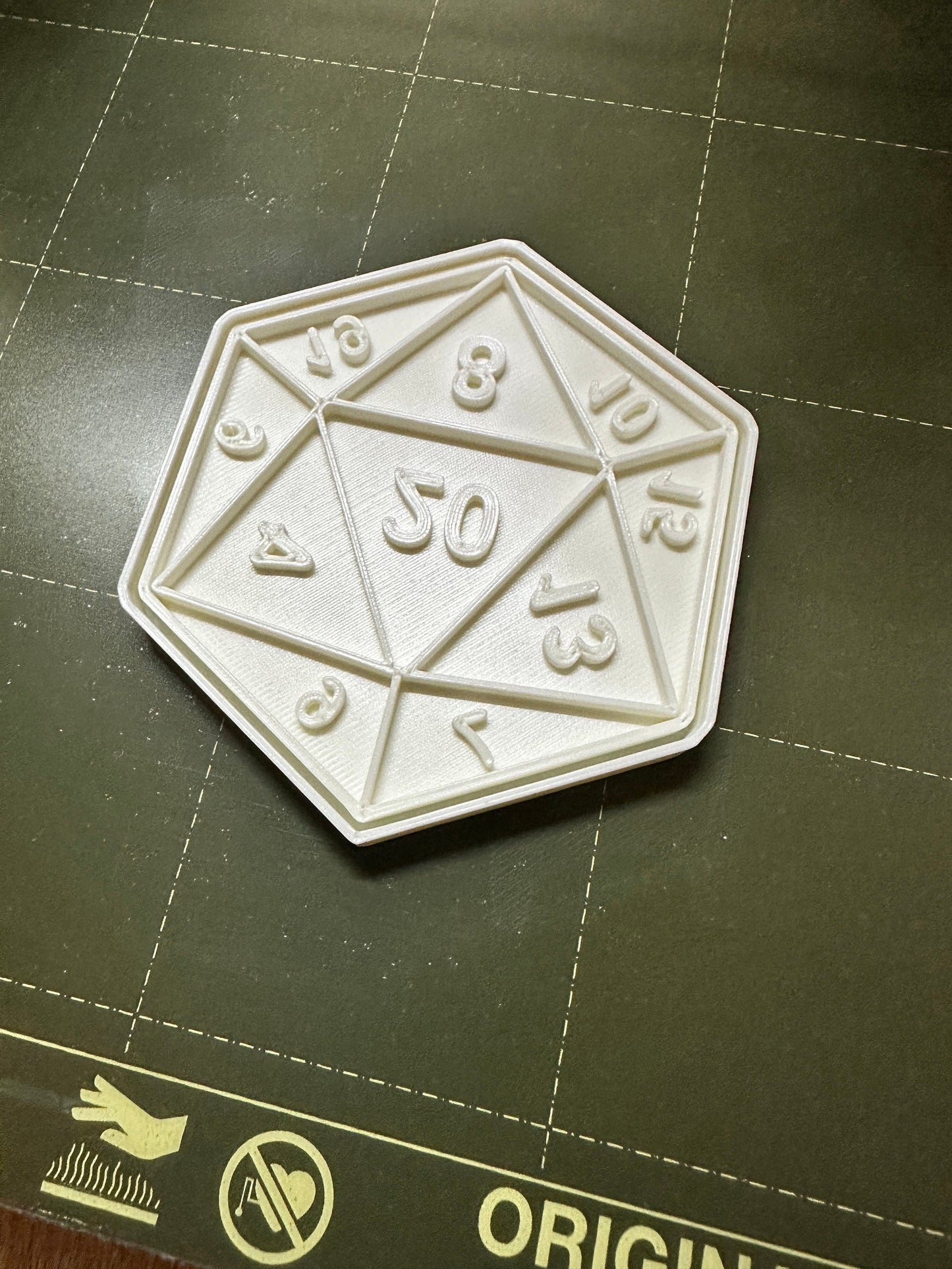 20 sided dice  - D20 , D 20 3D printed in your color of choice. 3D Printed / Holiday Christmas Cookie Cutter