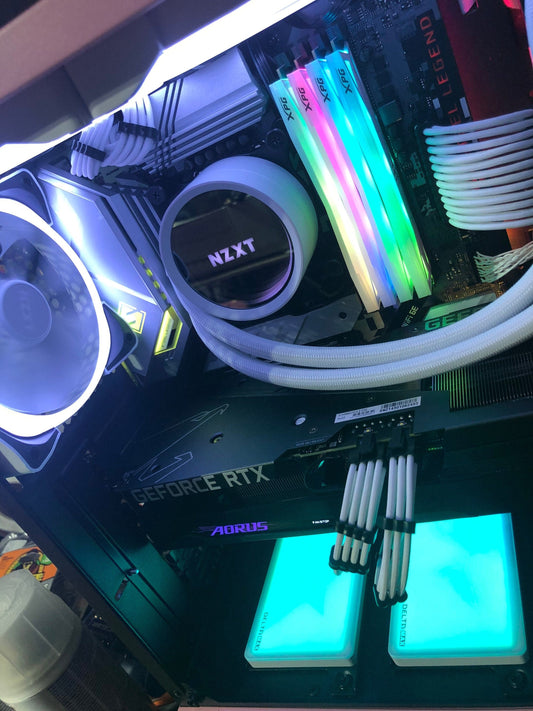 The Kendra - Pink and White Intel Gaming PC NZXT Custom Build PC for Gaming