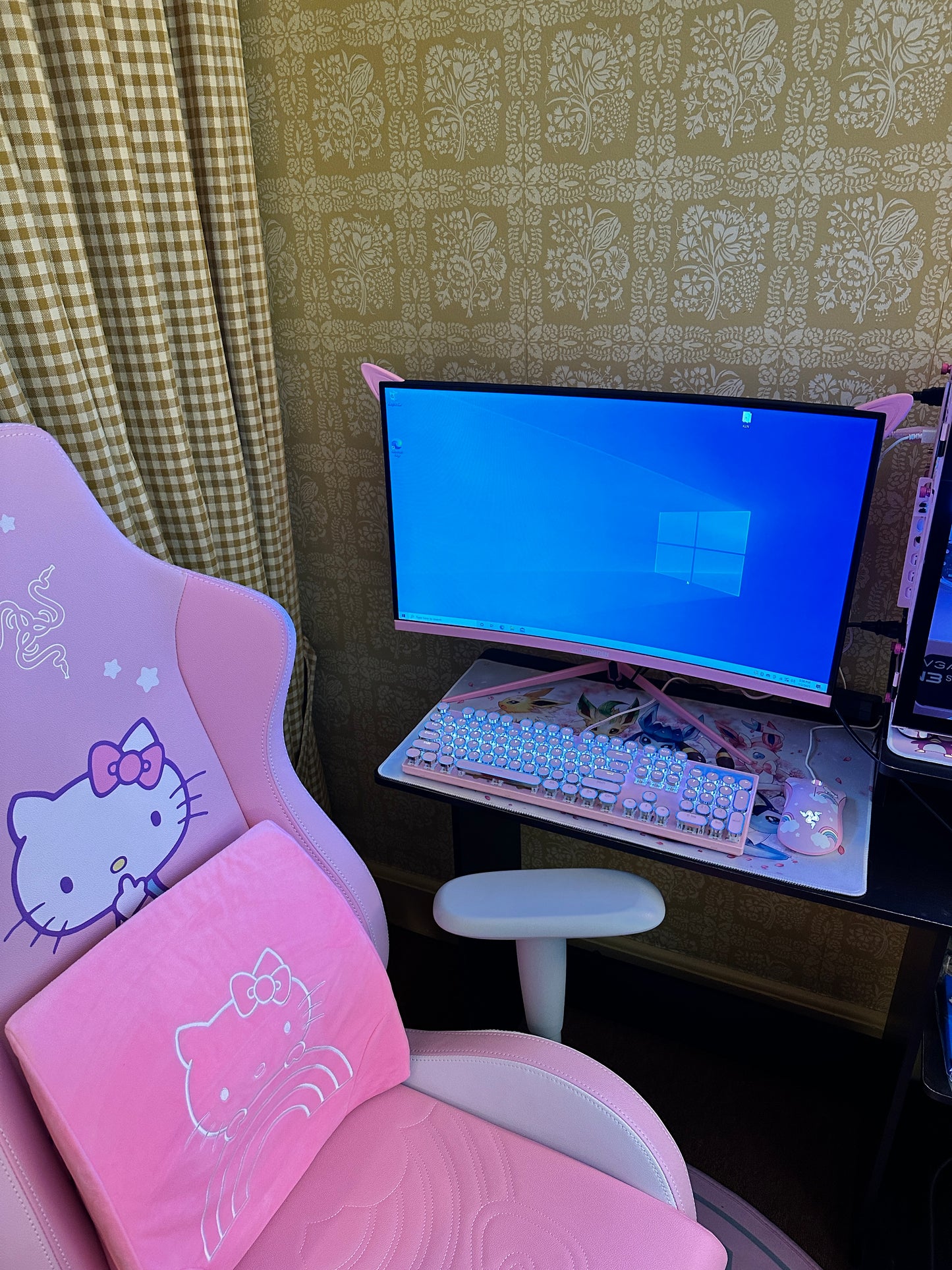 PRE ORDER - PINK GAMING MONITOR WITH OPTIONAL CAT EARS - PRE ORDER